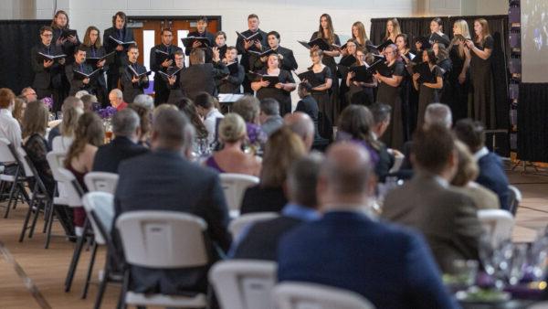 Choir singing at Gala 2024